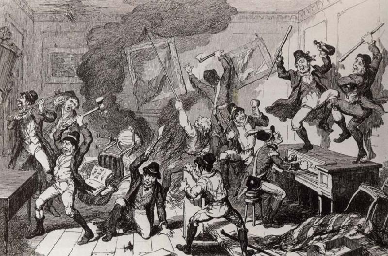 Thomas Pakenham Rebels dancing the Carmagnolle in a captured house by cruikshank